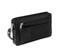 DrachenLeder Leder Geldbörse Herren Handgelenktasche schwarz 20x4x12 D3OTJ502S