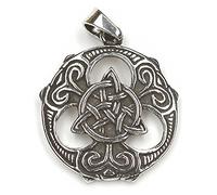 Drachensilber Kelten Schmuckanhänger Tris Shild Schmuck Anhänger 925 Sterling Silber keltischer Schmuck Biker