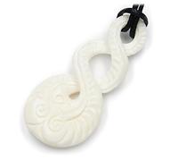 Drachensilber Maori Halskette verziert Triple Anhänger Knochen - Kunstvoller Maori Kettenanhänger fauir gehadnelt - 100% Handarbeit Festigung der Freundschaft Symbol Dame4n herren