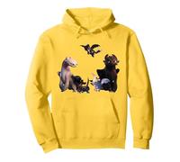 Drachenzähmen Leicht Gemacht 3 Nachtwut Familie Pullover Hoodie, Unisex für Erwachsene, Gelb, M