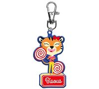 Draeger Paris Schlüsselanhänger für Kinder, Motiv: Küsse, weiches PVC, 12x3,4cm, Kunststoff, Ohne Steine