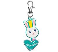 Draeger Paris Schlüsselanhänger für Kinder, Prinzessin, Kaninchen, 12x3,4cm, Kunststoff, Kein Edelstein