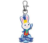 Draeger Paris - Schlüsselanhänger für Kinder - Super-Fäden, weiches PVC, 12x3,4cm, Kunststoff, Kein Edelstein