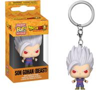 Funko FK75640 - Dragon Ball Super: Super Hero POP! Vinyl Schlüsselanhänger 4 cm Gohan UI Display