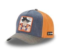 Dragon Ball Super, Baseballkappe, für Damen und Herren, verstellbar durch Snapback, Blau/Grau/Orange, One size