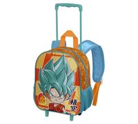 Dragon Ball Super-Kleiner Rucksack mit Rädern, Mehrfarbig, 26 x 34 cm, Kapazität 12,5 L