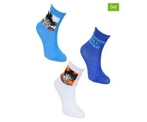 Dragon Ball Z 3er-Set: Socken "Dragon Ball Super" in Bunt - Größe 23-26 | Babysocken Strumpfhosen
