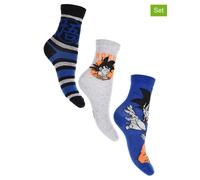 Dragon Ball Z 3er-Set: Socken "Dragon ball super" in Bunt - Größe 31-34 | Kinder Socken Strumpfhosen