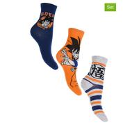 Dragon Ball Z 3er-Set: Socken "Dragon ball super" in Bunt - Größe 35-37 | Kinder Socken Strumpfhosen