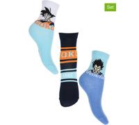 Dragon Ball Z 3er-Set: Socken "Dragon ball Z" in Blau - Größe 23-26 | Kinder Socken Strumpfhosen