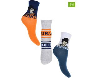 Dragon Ball Z 3er-Set: Socken "Dragon ball Z" in Dunkelblau - Größe 23-26 | Kinder Socken Strumpfhosen