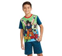 Dragon Ball Z Schlafanzug-Set für Jungen, Goku, Vegeta und Anime-Charakter-Druck, kurzärmelig, für Kinder, Alter 7-15 Jahre, Blau, blau, 7-8 Years
