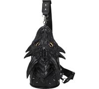 Dragon Head Anime Design Crossbody Bag Casual Chest Shoulder Bag Zipper Travel Handbag Purse for Men Women