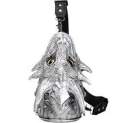 Dragon Head Anime Design Crossbody Bag Casual Chest Shoulder Bag Zipper Travel Handbag Purse for Men Women