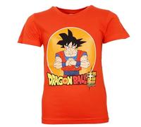 Dragonball Super Kinder T-Shirt „Goku“ (Gr. 116-152) - 100% Baumwolle - Offizielles Lizenzprodukt, Farbe: Orange, Bekleidungsgröße: 140