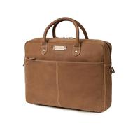 DRAKENSBERG Leder Aktentasche 'Hugo' für Herren - echte Handarbeit - Elegante Laptoptasche für Arbeit und Reise, 10L - Havanna-Braun, DR00301