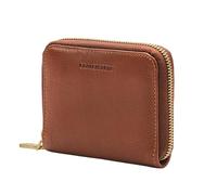 DRAKENSBERG DamenGeldbeutel 'Mia' (M) kompakt mit Reißverschluss aus hochwertigem Rinds-Leder | Karamell-Braun, DR00721