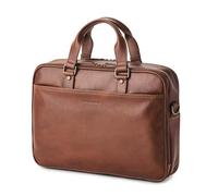 DRAKENSBERG Leder Aktentasche 'Aurelio' für Herren, 2 Hauptfächer, luxuriöse 16" Laptoptasche für Büro, Arbeit, Reise, 11L - Kastanien-Braun, DR00502