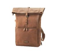 DRAKENSBERG Leder Rucksack 'Arthur' mit 17" Laptopfach, Technik-Organizer-Fach, Business, Handgepäck, 20-30L - Havanna-Braun, DR00413