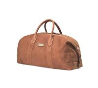 DRAKENSBERG Leder Weekender 'David' (55cm) Reisetasche Herren Damen, Vintage Design, erweiterbar | 45L, Cognac-Braun, DR00326-M