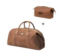 DRAKENSBERG Set/3 Weekender »David« (L) & Kulturbeutel »Ruby« - Havanna-Braun
