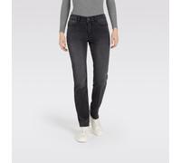 Slim-fit-Jeans MAC "DREAM", Damen, Gr. 44, Länge 32, schwarz (anthracit fancy wash), Denim/Jeans, Obermaterial: 88% Baumwolle, 9% Polyester, 3% Elasthan, slim fit lang, Jeans Slim-fit-Jeans, sehr elas