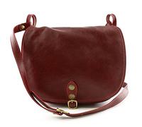 Dream Leather Bags Made in Italy toskanische echte Ledertaschen Damen Leder Schultertasche Farbe Rot - Italienische Lederwaren - Damentasche