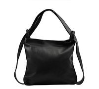 Dream Leather Bags Made in Italy toskanische echte Ledertaschen Shopper Und Rucksack Aus Echtem Leder Farbe Schwarz - Italienische Lederwaren - Damentasche