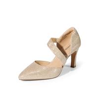 DREAM PAIRS Damen High Heels Pumps Kleid Geschlossene Spitze Zehenpartie Bequeme Pumps Schuhe für Arbeit Büro Hochzeit Tanzen,Size 37,Gold-Glitzer,SDPU2350W