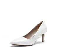 DREAM PAIRS Damen Klassische modische Pumps,Weiss/Pat,40