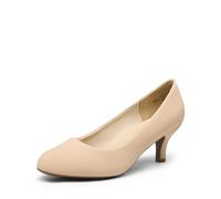 DREAM PAIRS Damen Klassische Pumps mit Stiletto und Spitzen zulaufenden Absätze Hochzeit Arbeitschuhe,Size 40,SCHWARZ/Nubuck,LUVLY