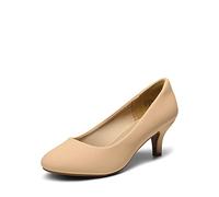 DREAM PAIRS Damen Klassische Pumps mit Stiletto und Spitzen zulaufenden Absätze Hochzeit Arbeitschuhe,Size 40.5,NACKT/Nubuck,LUVLY