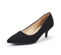 DREAM PAIRS Damen Klassische Pumps mit Stiletto und Spitzen zulaufenden Absätze Hochzeit Arbeitschuhe,Size 43,Schwarz/Wildleder,Moda