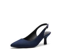 DREAM PAIRS Damen Pumps Slingback Sandalen Pumps für Damen Pointed Toe Kleid Partei Gericht Schuhe Damen Kitten Heel Hochzeit Schuhe,Size 43,Navy-Wildleder-1,SDPU2444W