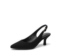 DREAM PAIRS Damen Pumps Slingback Sandalen,Size 37,Schwarz-Wildleder-1