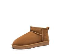 DREAM PAIRS Damen Stiefeletten Winterstiefel wasserfest warme Schneestiefel Wärme und Komfort Boots Stiefel für Damen FuzzyClassic Mini-Stiefel,Size 38.5,Chestnut,SDSB2405W