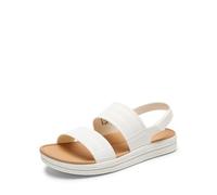DREAM PAIRS Damen Wasser Sandalen Bequeme Flache Strand Plattform Elegante Sommer Gehschuhe,Size 40.5,Weiss,SDFS26006W