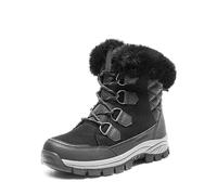 DREAM PAIRS Damen Winterstiefel Wasserdicht Warm gefütterte Schneestiefel Winterschuhe Winter Kurzschaft Stiefel Boots Schuhe,Size 41,Schwarz,SDSB2305W-E