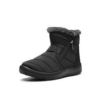 DREAM PAIRS Damen Winterstiefel Wasserdicht Warm gefütterte Schneestiefel Winterschuhe Winter Kurzschaft Stiefel Boots Schuhe,Size 40,Schwarz,SDSB2303W-E
