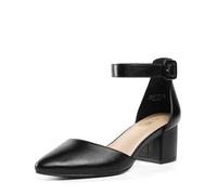 DREAM PAIRS Hochzeitsschuhe Damen Spangenpumps Tanzschuhe Sandaletten mit Blockabsatz Slingback Pumps,Size 35,Schwarz/Pu,ANNEE
