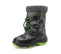 DREAM PAIRS Jungen Mädchen Unisex Kinder Schneestiefel Skistiefel Winterstiefel Outdoor Wasserdicht rutschfest Winter Plus Samt Warm Kunstfell Futter Snowboots,Size 37.5,Camo/Grün,SDSB2228K