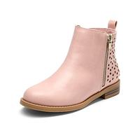 DREAM PAIRS Mädchen Jungen Herbststiefel | Stiefeletten mit seitlichem Reißverschluss und niedrigen Absatz Stylische Halbhohe