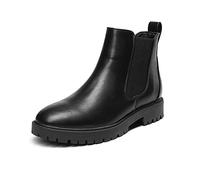 DREAM PAIRS Stiefeletten Damen Chelsea Boots Damen Ankle Chelsea Boots,Size 38,Schwarz/Pu,DAB213