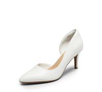 DREAM PAIRS Trachtenschuhe Damen Stiletto High Heels Pumps Damen Stiletto Schuhe,Size 41.5,Weiss-Pu,SDPU2416W