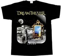 Dream Theater Awake Short - Short Sleeve Black T-Shirt Men Tops Tee Black XXL