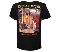 Dream Theater Bilder und Worte T-Shirt - Offizielles Merchandise S Schwarz