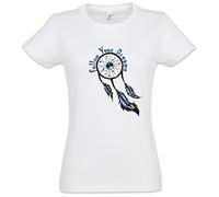 Dreamcatcher I Damen T-Shirt - Traumfänger Indiander Indian Dream Catcher asabikeshiinh Native Reservation Art Western Country Cowboy USA Primitives American Größen XS - 2XL