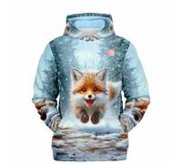 Dreamer Hoodie - Kleiner Fuchs im Winterwald