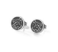 Dreamtimes Vintage Wolf Ohrstecker für Männer Frauen Gothic Edelstahl Ohrstecker Viking Tierschmuck Geschenk für Punk Rock Liebhaber (Silber)