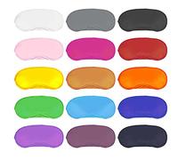 Dreamtop 15 Stück Bunte Schlafmasken Augenbinde Schlaf Augenmaske mit Nasenpolster Schlaf Augenklappe, mehrfarbig für Frauen Männer Kinder Reisen Schlaf, 15 Farben